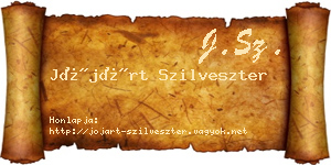 Jójárt Szilveszter névjegykártya